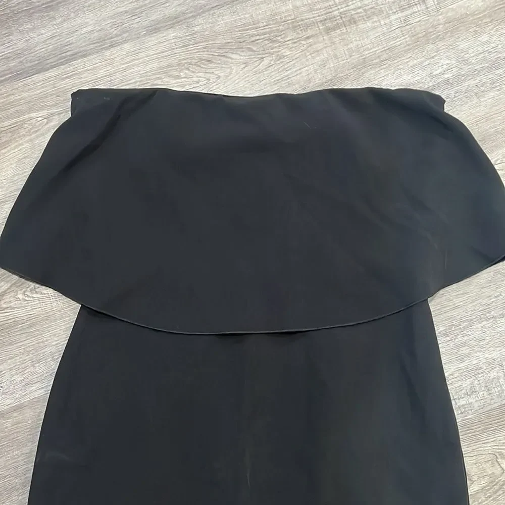 Black Strapless Cocktail Dress by With Popover Bodice Socialite Size M - Picture 6 of 11